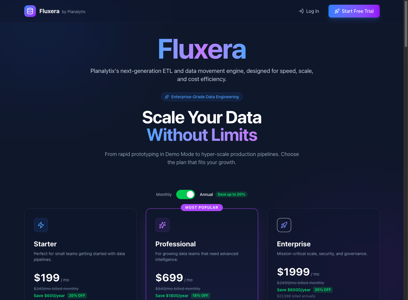 Pricing Page
